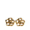 Chanel Gold Plated CC Chain Link Clip On Earrings Secondhand