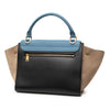 Celine Small Tricolor Leather Trapeze Satchel Secondhand