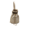 Chanel Small Metallic Calfskin Coco Pleats Drawstring Backpack Secondhand