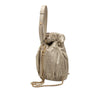 Chanel Small Metallic Calfskin Coco Pleats Drawstring Backpack Secondhand