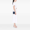Secondhand Chanel Square Quilted Grained Calfskin Cuba Thread Around Wallet On Chain