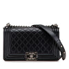 Chanel Old Medium Quilted Lambskin Boy Flap Secondhand