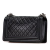 Chanel Old Medium Quilted Lambskin Boy Flap Secondhand
