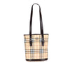 Secondhand Burberry House Check Coated Canvas Bucket Bag