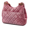 Chanel Small Quilted Velvet Wavy CC Hobo Secondhand