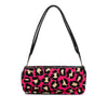 Bottega Veneta Leopard Print Canvas Shoulder Bag Secondhand
