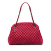 Chanel Large Quilted Lambskin Just Mademoiselle Bowling Bag Secondhand