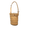 Secondhand LOEWE Woven Leather and Bamboo Pin Bucket Bag
