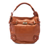 Burberry Pebbled Leather Turn Lock Tote Secondhand