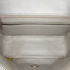 Chanel Mini Square Classic Chevron Metallic Crumpled Patent Single Flap Secondhand
