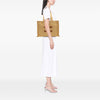 Celine Large Raffia Cuir Triomphe Cabas Thais Tote Secondhand