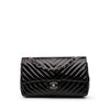Chanel Medium Classic Chevron Patent Double Flap Secondhand