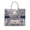 Dior Large Canvas Embroidered Around The World Book Tote Secondhand