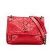 Saint Laurent Baby Crinkled Calfskin Monogram Niki Bag Secondhand