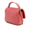 Chanel Quilted Metallic Calfskin Top Handle Flap Secondhand