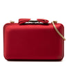 Ferragamo Satin Vara Bow Evening Clutch on Chain Secondhand