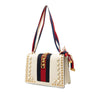 Gucci Small Studded and Pearl Embellished Calfskin Web Sylvie Satchel Secondhand