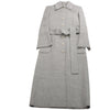 Secondhand Helmut Lang Double-Face Wool Coat in Grey, Size XS
