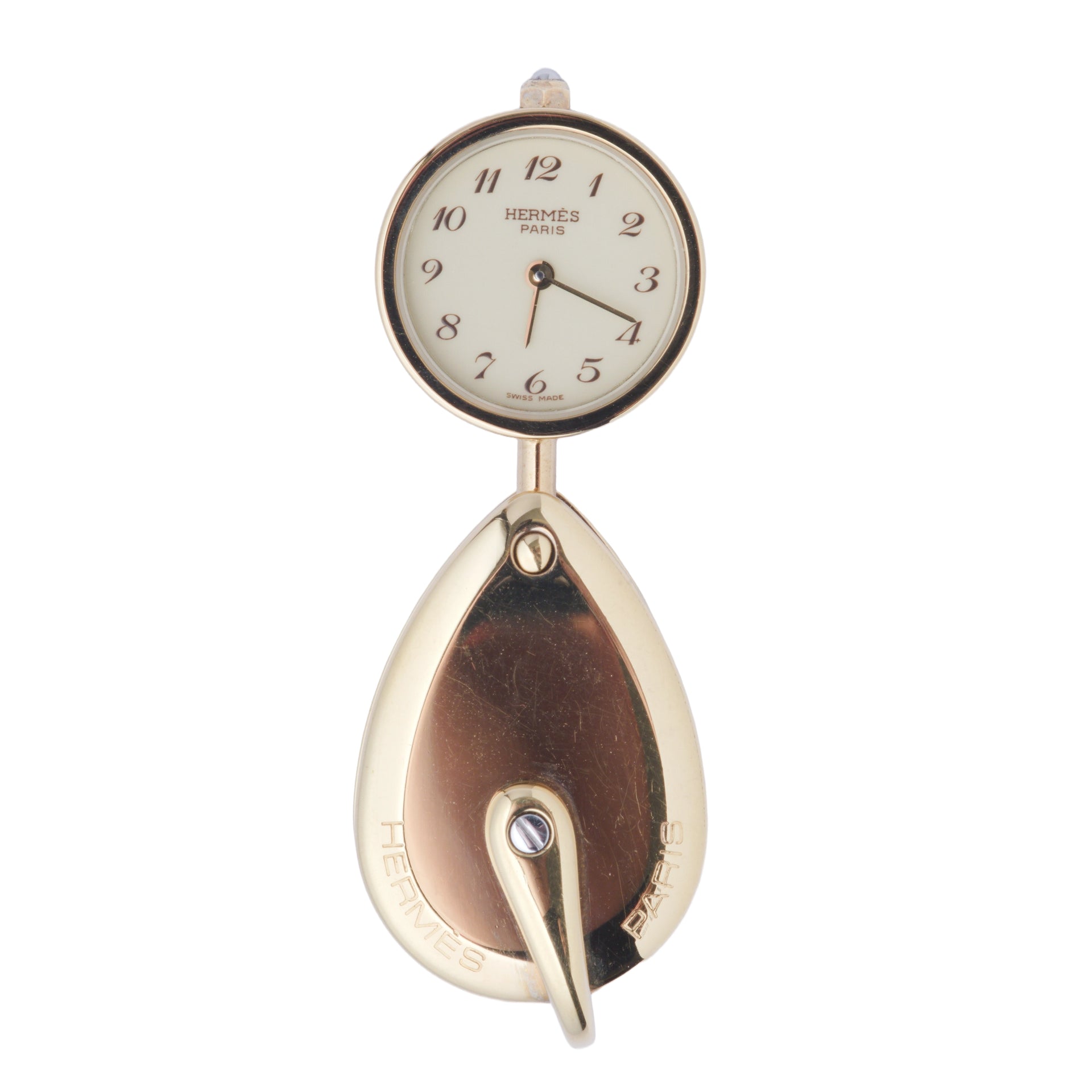 Hermès Secret Watch Pendant Necklace - '80s | Luxury Vintage | Her-Age