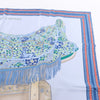 Hermès Carré 90 "Selle des Steppes" 100% Silk Scarf in Blue Secondhand