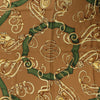 Hermès Carré 90 "Profilé" Silk handkerchief in Brown Secondhand