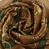Hermès Carré 90 "Profilé" Silk handkerchief in Brown Secondhand