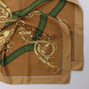 Hermès Carré 90 "Profilé" Silk handkerchief in Brown Secondhand