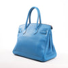 HERMES Birkin 30 Le Tournay Taurillon Clemence Handbag in Mykonos Secondhand