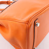 HERMES Birkin 30 Veau Swift Orange Silver Metal Fittings Handbag □J: 2006 Secondhand