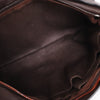 Hermes Caravan Horizontal PM Veau Derma Chocolat Silver Metal Fittings 2Way Handbag Secondhand