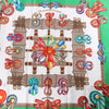 Hermès Carré 90 "Les Rubans du Cheval" 100% Silk Scarf in Green Secondhand