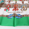Hermès Carré 90 "Les Rubans du Cheval" Silk handkerchief in Green Secondhand