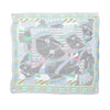 Secondhand Hermès Carré 140 "CHEVAUX DE KARNAK" Silk handkerchief in Gray