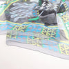 Secondhand Hermès Carré 140 "CHEVAUX DE KARNAK" Silk handkerchief in Gray