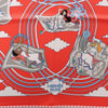 Secondhand Hermès Carré 70 "CARRES VOLANTS" Silk handkerchief in Red