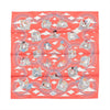 Hermès Carré 70 "CARRES VOLANTS" Silk handkerchief in Red Secondhand