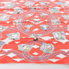 Secondhand Hermès Carré 70 "CARRES VOLANTS" Silk handkerchief in Red