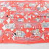 Secondhand Hermès Carré 70 "CARRES VOLANTS" Silk handkerchief in Red
