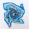Hermès Carré 70 "Couronnes Crown" Silk handkerchief in Blue Secondhand