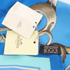 Hermès Carré 70 "Couronnes Crown" Silk handkerchief in Blue Secondhand