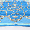 Hermès Carré 70 "Couronnes Crown" Silk handkerchief in Blue Secondhand