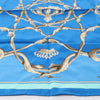 Hermès Carré 70 "Couronnes Crown" Silk handkerchief in Blue Secondhand