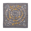 Hermès Carré 90 "ALLIANCES DU MONDE" Silk handkerchief in Gray Secondhand