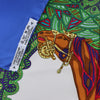 Hermès Carré 90 "Art des Steppes" Silk handkerchief in Blue Secondhand