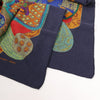 Hermès Carré 90 "ART des STEPPES" Silk handkerchief in Navy Blue Secondhand