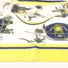 Hermès Carré 90 "ATTELAGE EN ARBALETE" Silk handkerchief in Yellow Secondhand