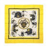 Hermès Carré 90 "ATTELAGE EN ARBALETE" Silk handkerchief in Yellow Secondhand