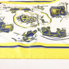 Hermès Carré 90 "ATTELAGE EN ARBALETE" Silk handkerchief in Yellow Secondhand