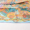 Hermès Carré 90 "AU FIL DU CARRE" Silk handkerchief in Multicolor Secondhand