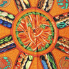 Hermès Carré 90 "AUX PAYS DES EPICES" Silk handkerchief in Black Secondhand